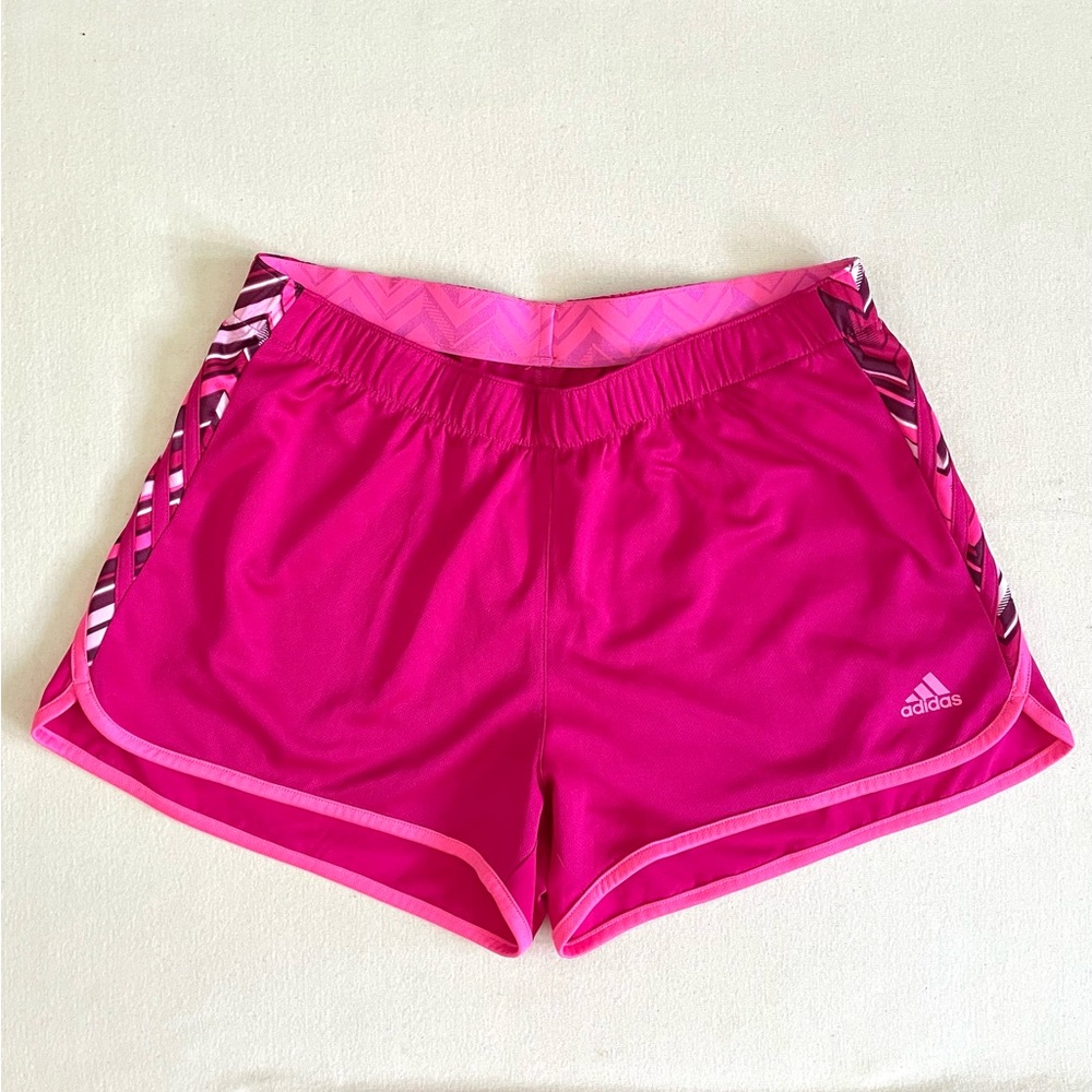 Adidas Women's Vibrant Pink Athletic Shorts. Size M